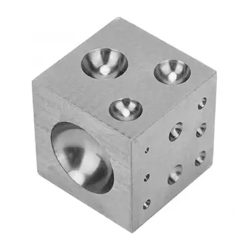 

Professional 50mm Punches Jewelry Processing Manufacturing Doming Tool Square Dapping Block Jewelry Making Tool for Jeweler