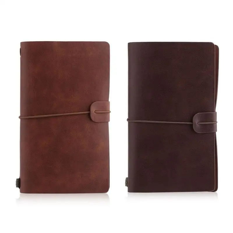 

Portable Students Writing Notebook Leather Business Travel Diary Journal Planner Agenda DIY Birthday Gift School Stationery
