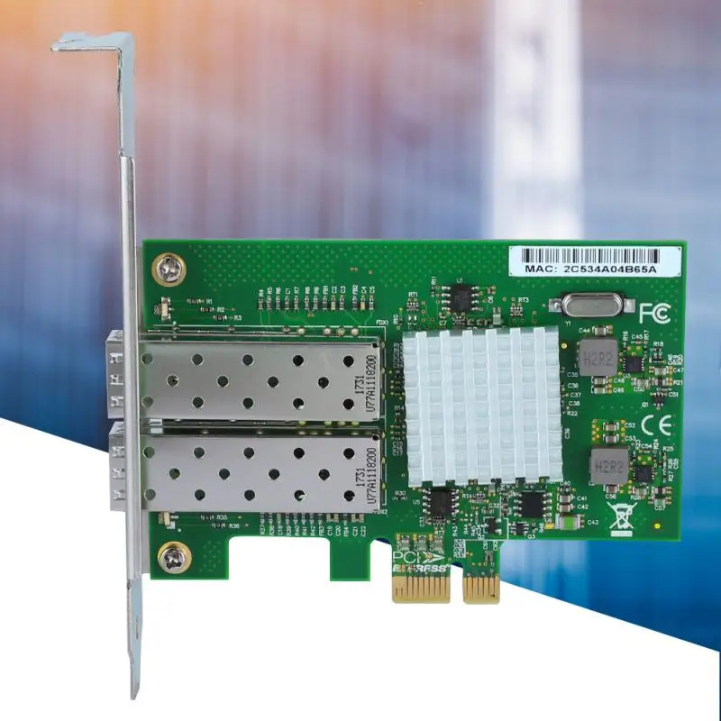 For Intel 82576 2SFP Dual Gigabit Adapter Fiber PCI E Network