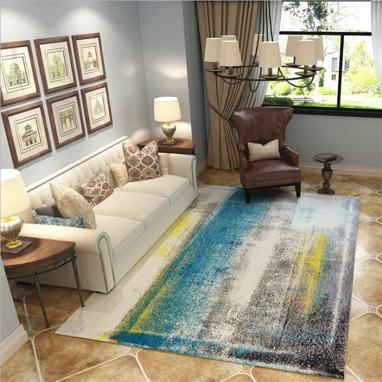 DeMissir 2019 Modern Concise Arts Abstract Pattern Carpets Rugs For Home Living Room Tea Table Bedroom Pad alfombra tapete