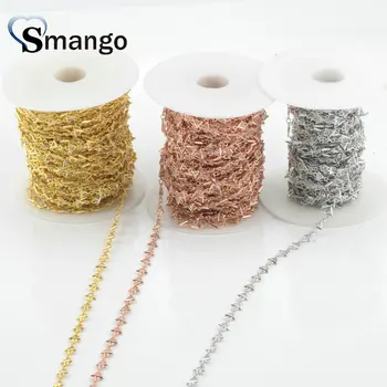 

3 Meters,Fashion jewelry Accessories, Triangle Chain Setting CZ,3 Plating Colors,can Mix Colors