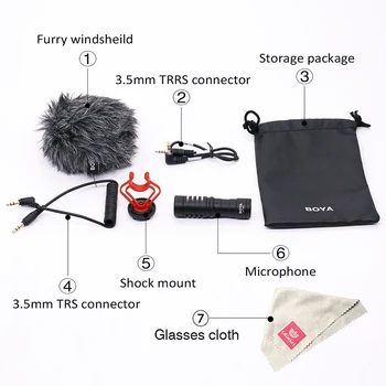 

Professional Condenser Compact On-Camera Video Microphone Recording Mic for Canon DSLR for Computer Audio Studio Vocal Rrecord