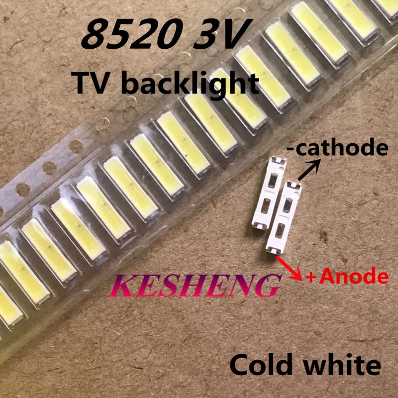 100 PZ для LG SMD 8520 светодиодная подсветка 0 5 Вт 3 V bianco Freddo-55LM TV | Лампы и освещение
