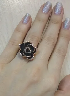 Rinhoo, Новое поступление, Брендовое, 3 цвета, кольцо в виде цветка розы для женщин, подарок, ювелирные изделия, вечерние, антиаллергенные кольца# RG91526