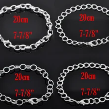 12 смешанных SP Омаров застежка звено цепи браслеты 20 см(B14188