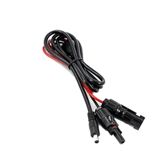 2 pcs/lot 1.5 Meters Black/Red Power Solar Extension Cable 16AWG with MC4 to DC Connector Used in Solar Panel System