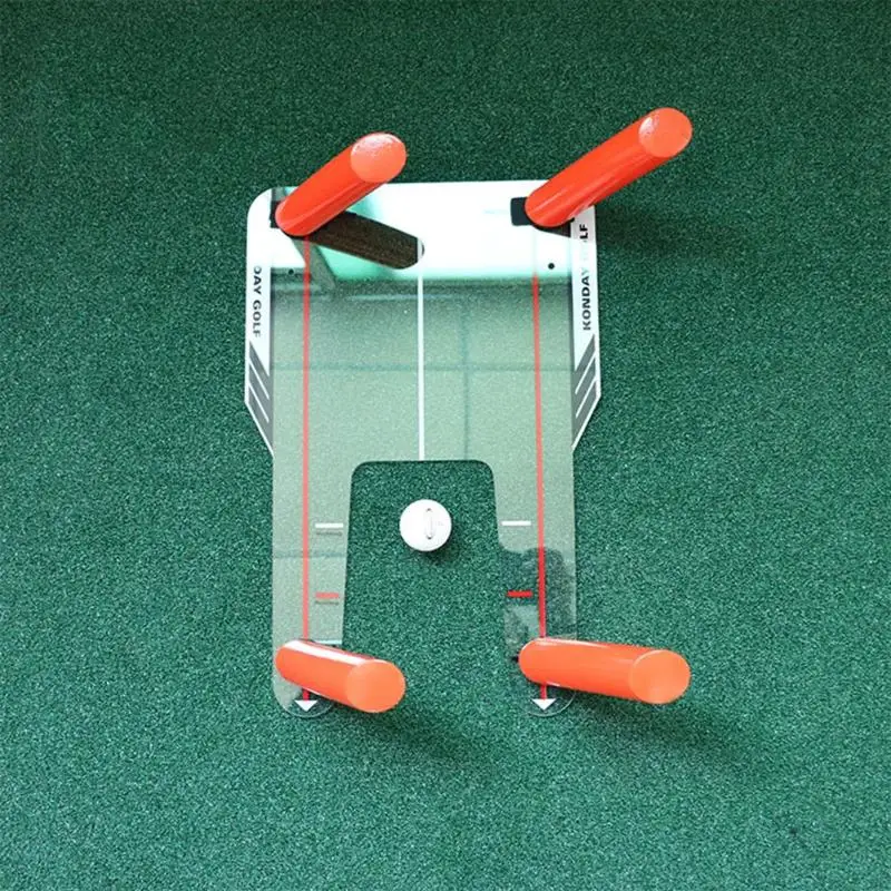 

Golf Alignment swing Trainer Aid Swing Training Speed Trap Practice Base 4 Speed putter mirror Shatterproof Golf Accessories