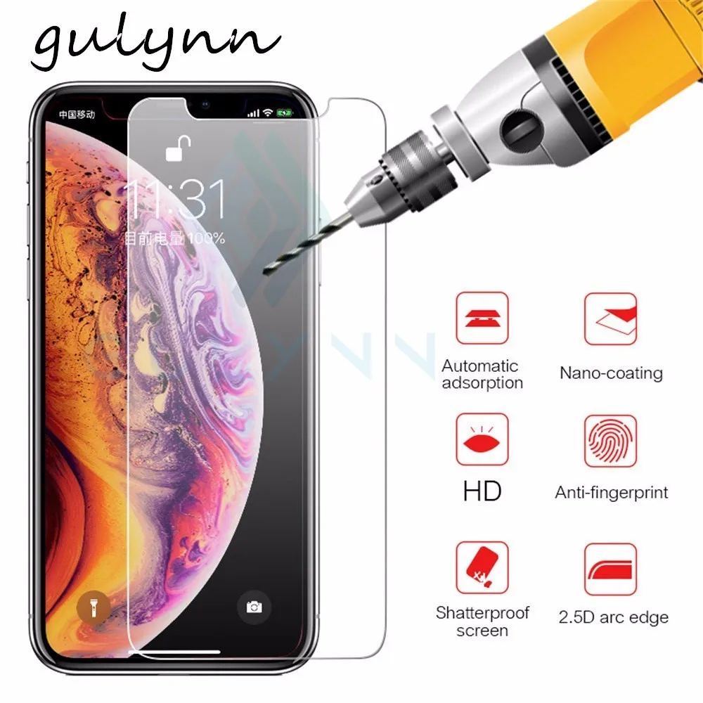 

9H 0.26mm Explosion-Proof Tempered Glass Film For iPhone X XR XS max 10 8 Plus 7 6 6S Plus 5 5S SE 4 4S Screen Protector Cover