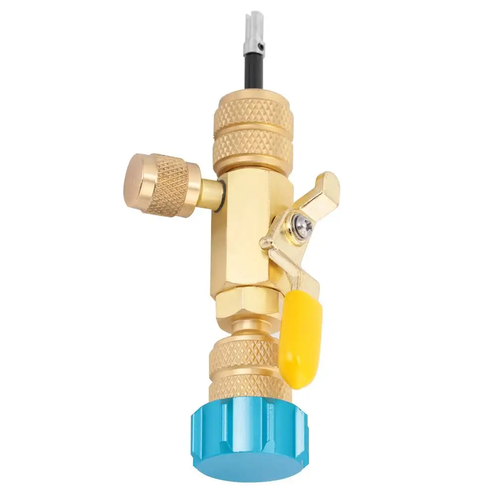 

Valve Core Remover Dual Size R22(1/4") R410(5/16") Port Installer Tool Plumbing Valves and valve Parts Stems For Air Conditioner