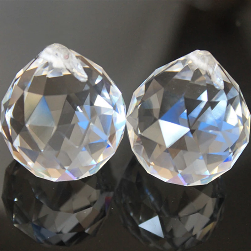 

CLAITE 20MM Chandelier Crystal Clear Crystal Ball Teardrop Faceted Dfor Light Lamp Chandelier Pendants IY Home Decoration
