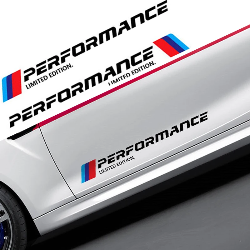 

2PCS M Performance Limited Edition Side Door Reflective Sticker For BMW X3 X5 X6 Auto Door Sticker Car Accessories Styling