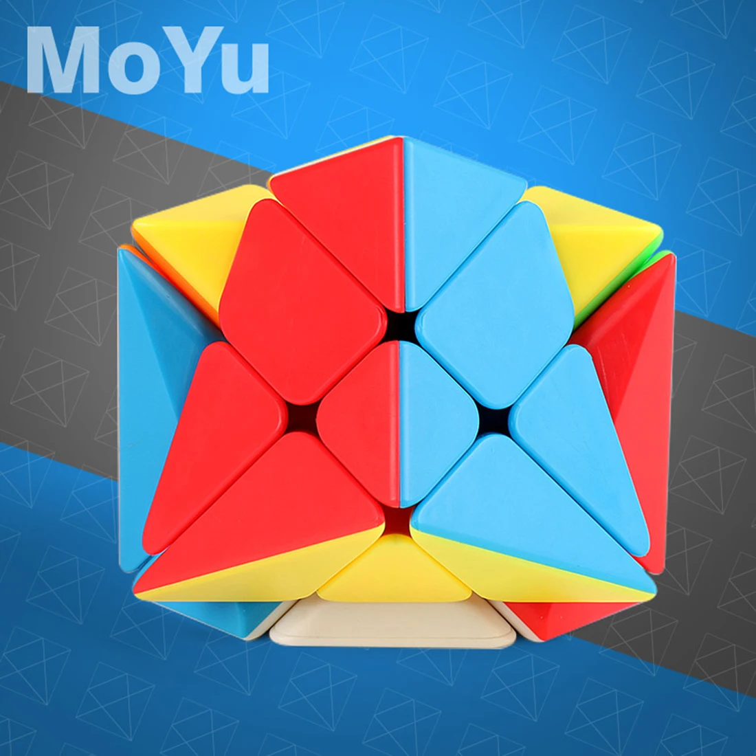 MF8848 Mofang Jiaoshi колеблющийся Тип 3x3x3 перекос магический куб Развивающие игрушки для тренировки мозга-красочные