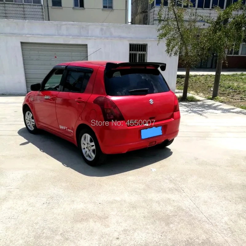 Для swiфт спойлер Высокое качество ABS Материал заднего крыла для Suzuki swift спойлер 2007 2008 2009 2010 2011 2012 2013