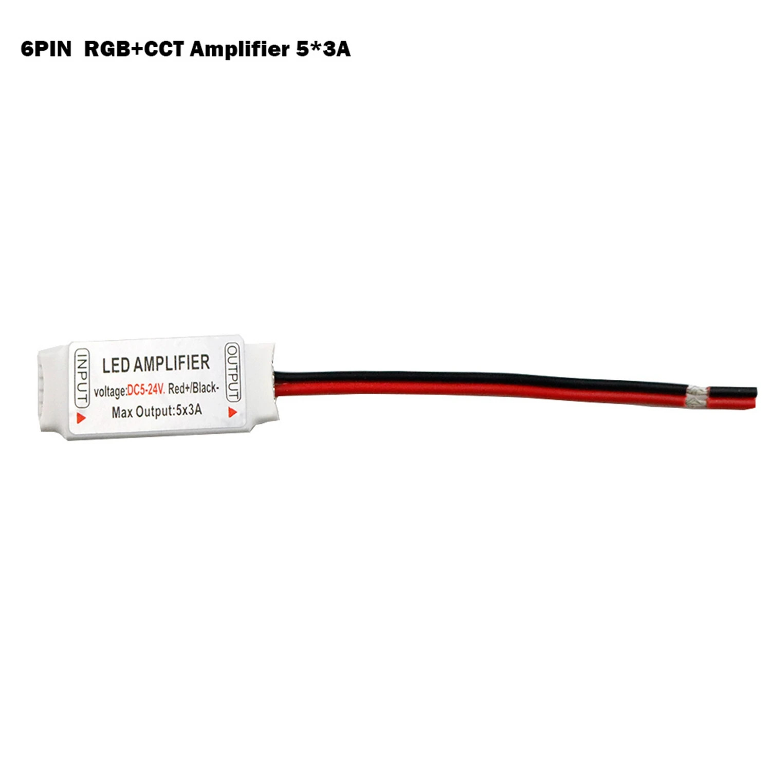Светодиодный Усилитель контроллер DC5-24V повторитель сигнала аксессуар для RGB RGBW RGB+ CCT RGBWW RGBCW 5050 3528 Светодиодная лента светильник 4-6Pin JQ