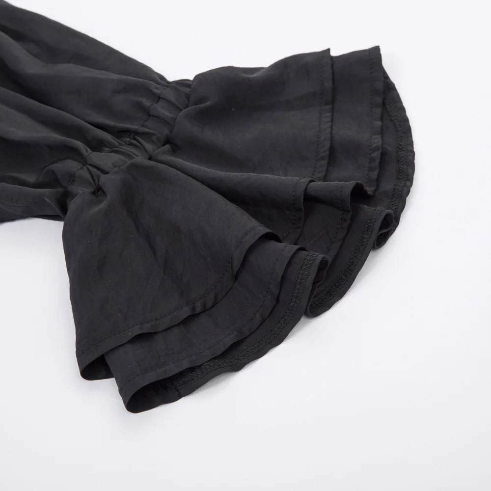 Мужская рубашка средневековая праздничная одежда винтажная Ретро черная/цвета слоновой кости с длинным рукавом воротник с лацканами украшенная рюшами рубашка на шнуровке Мужская Блузка Топы