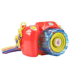 Детская камера машина для мыльных пузырей автоматический пузырь красный, желтый дуть с более чем 3 лет Свет Дети классическая игрушка