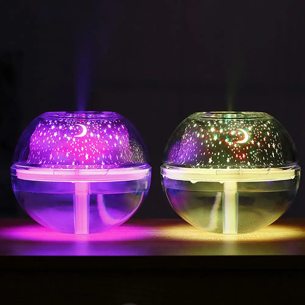 

Adoolla 500ML USB 7 Colors LED Crystal Projection Diffuser Air Humidifier Aromatherapy Aroma Oil Diffuser for Home Mist Maker