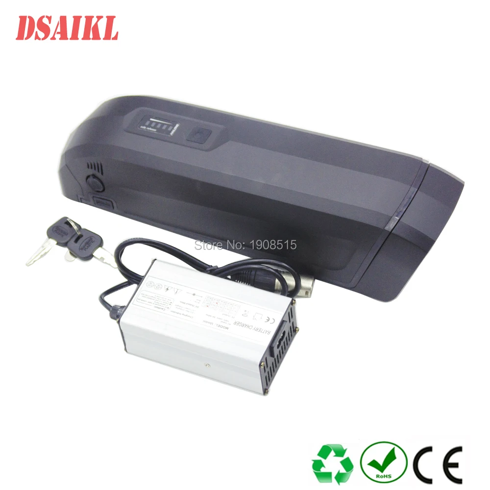 

Side release hailong battery pack Sanyo GA 48V 10Ah 750W 1000W bottle ebike frame with 54.6V 2A charger