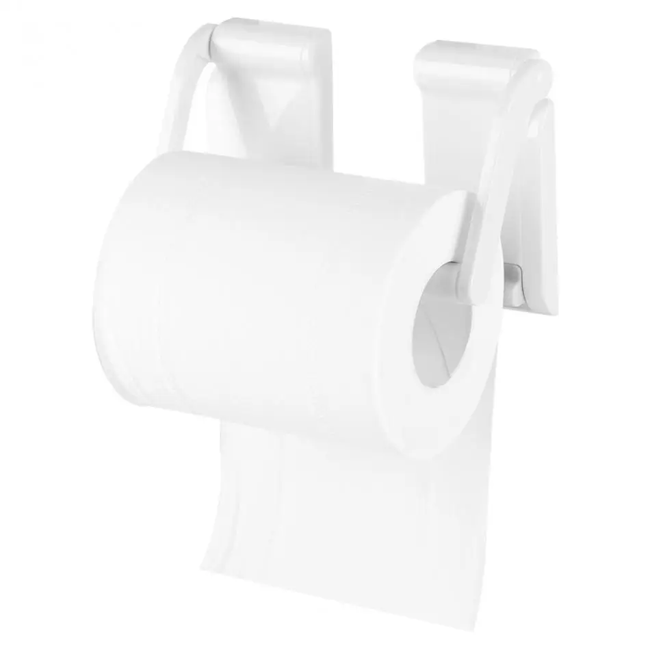 

2Pcs/set Adjustable Magnetic Paper Holder Roll Paper Rack Tissue Towel Rack Plastic + Magnetic Kitchen Bathroom roll holder