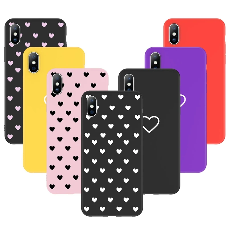 Lovebay Мягкий силиконовый чехол для телефона для пары Apple Iphone 11 Pro Max 8 7 6 6S Plus 5 5S SE XS Max XR X Love Heart TPU задняя крышка