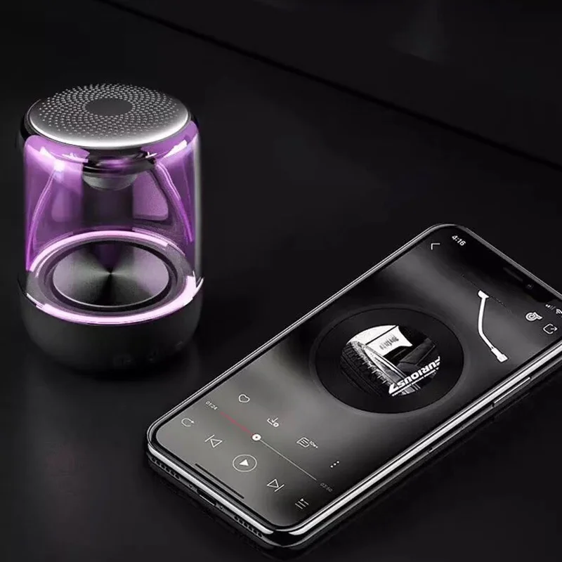 

C7 Wireless Bluetooth Speaker Music Player Crystal Glass Bluetooth Speaker Fashionable Bass Audio For Gift For Mother