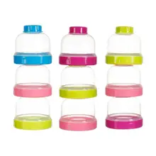 3 слоя Портативный для детских бутылочек, бутылка для Молока бутылка для воды для хранения ящик с отделениями