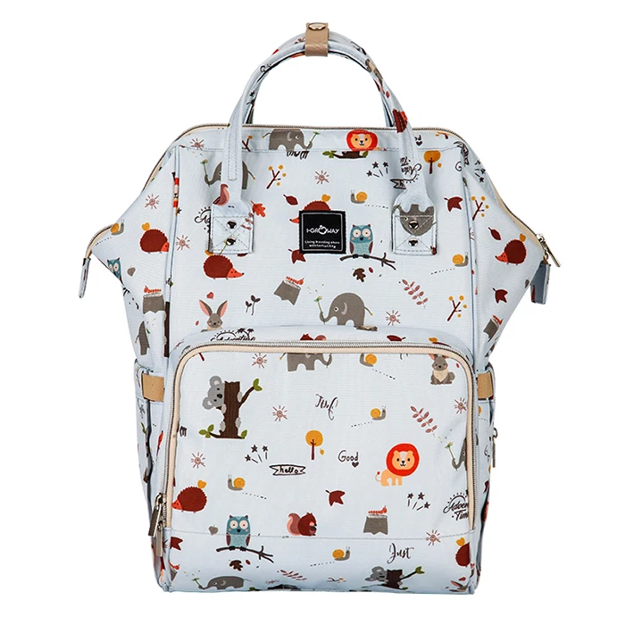 

2019 Fashionable Mummy Bag Waterproof Dual Carrying Type Diaper Bags Oxford Cloth Multifunctional