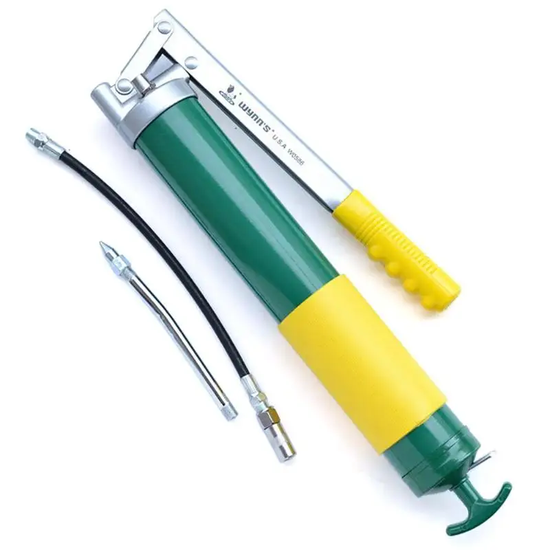 

600CC Air Operated Grip Heavy Duty Grease Gun Heavy Manual Hand Auto Repair Tool Vehicles Lubrication Tools With 2 Oil Tubes