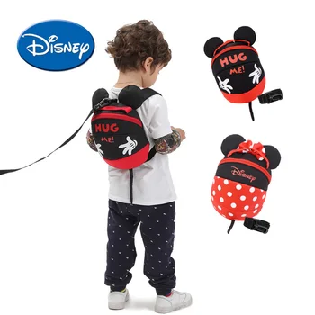 

Disney Cartoon Mickey Minnie Toddler Anti Lost Backpack Cartoon Antilost Wrist Link Children Schoolbag Walking Leashes Bag