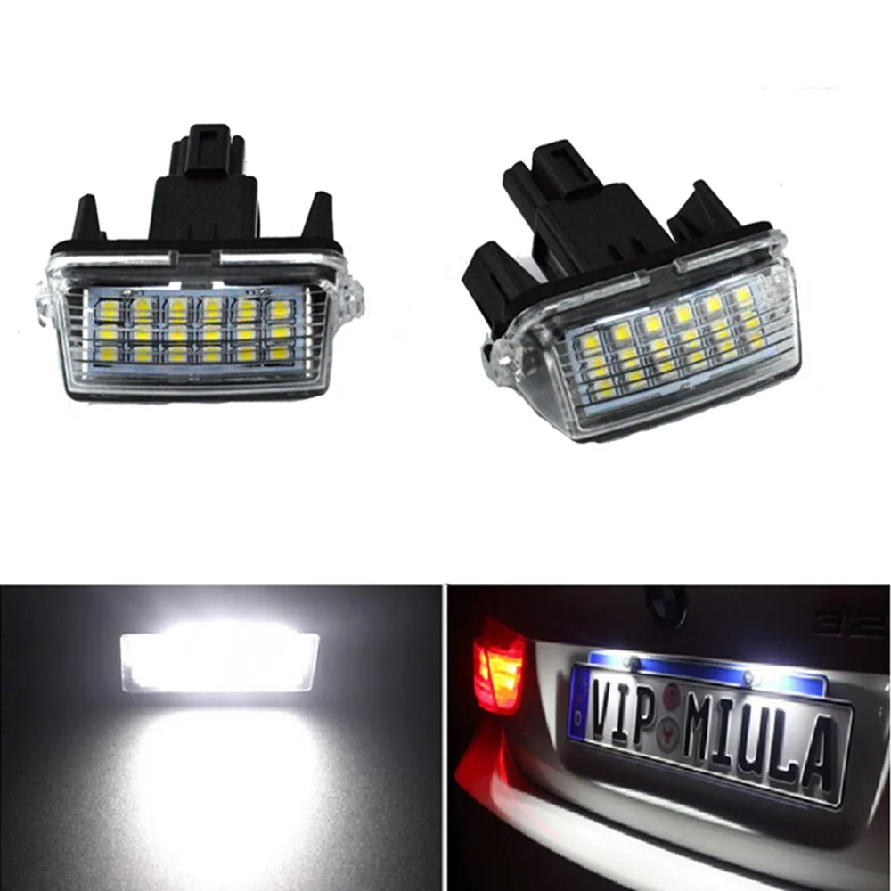 

Car Number Lamp 2pc/Set License Plate Light For Toyota Camry EZ VIOS 14-16 2012-16 Car SMD For COROLLA 14-16