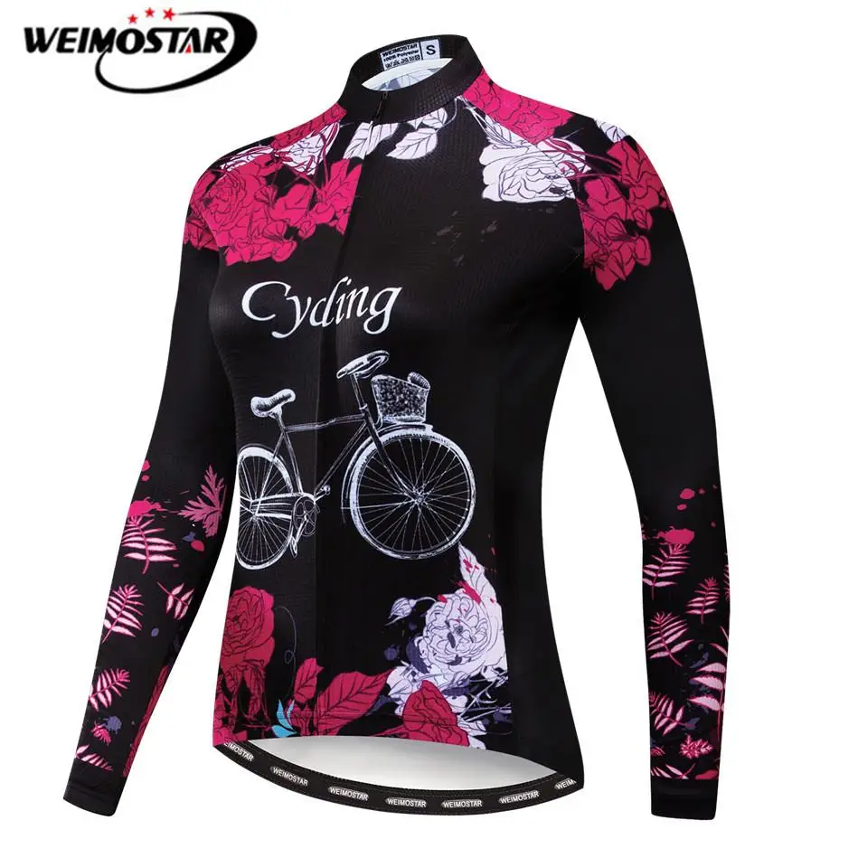

Weimostar 2019 Cycling Jersey Long Sleeve Women Spring/Autumn Pro Team Bicycle Clothing Mountain Bike Jersey Racing Cycling Wear