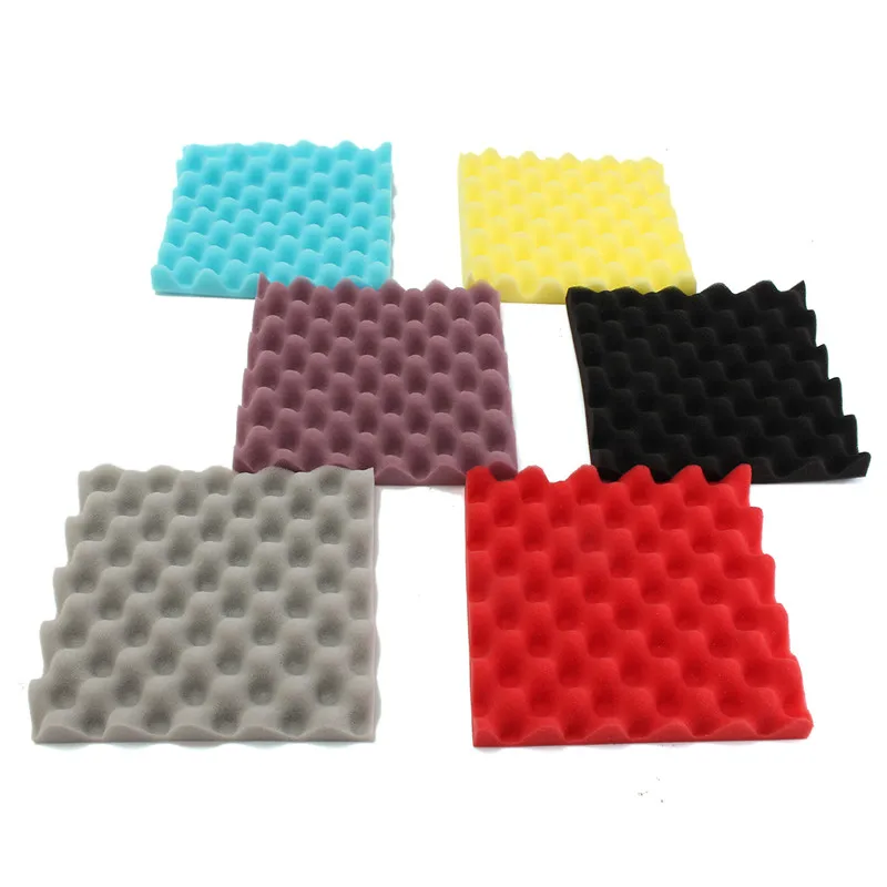 

1PCS Drum Room Soundproof Foam Sound Absorption Treatment Panel Tile Wedge Protective Sponge 250x250x30mm