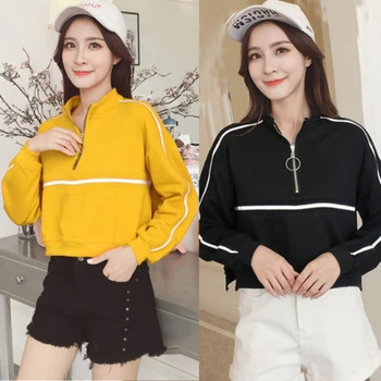 

Korean Women Fashion Hoodie Sweatshirt Casual Hooded Coat Pullover Tops