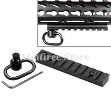 Тактический KeyMod Пикатинни Weaver рейку секций 8 слотов крепление база с QD переходник шарнирного соединения для охоты