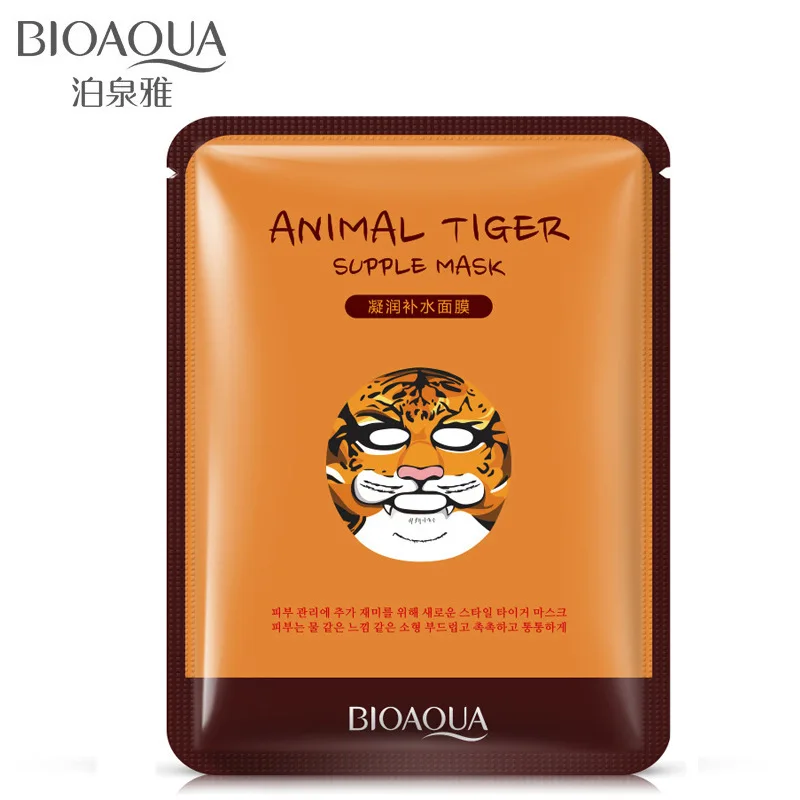 Bioaqua Creative Animal Face Masks Skin Care Sheep/panda/dog/tiger Shape Facial Mask Moisturizing