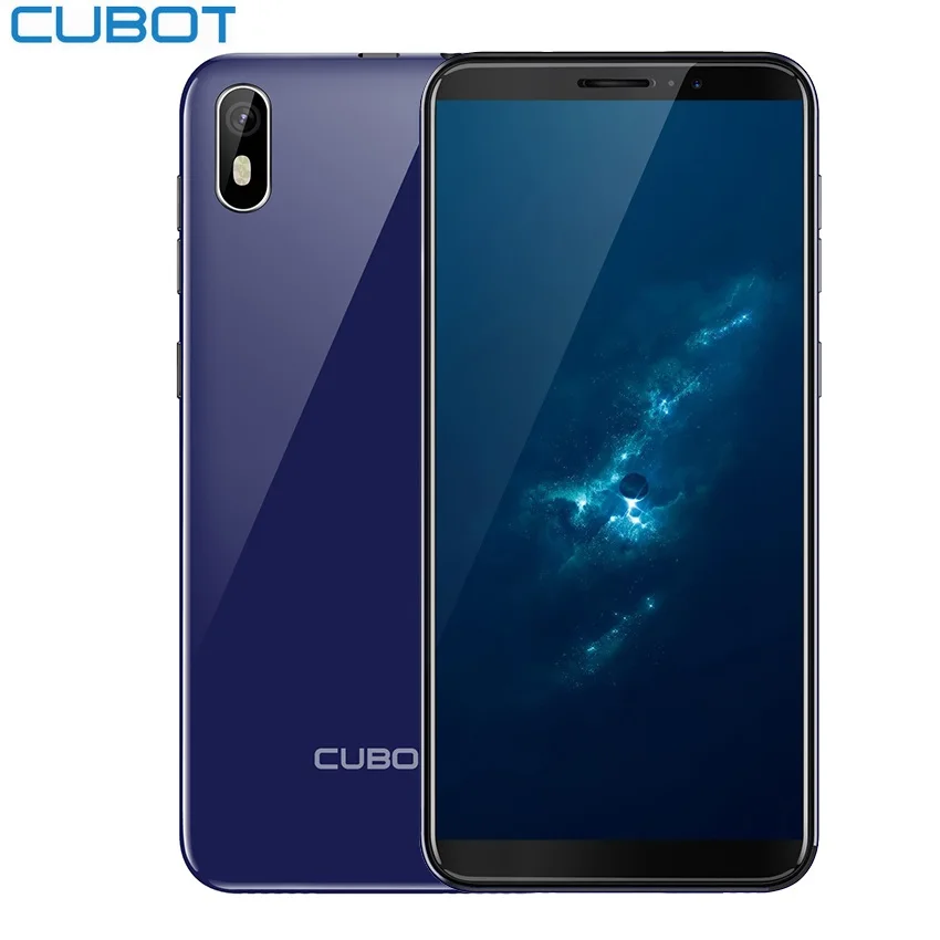 Cubot J5 Fingerprint 3G Smartphone Android 9.0 18:9 Full Screen 2GB 16GB 5.5 Inch MT6580 Quad-Core 2800mAh Mobile Phone