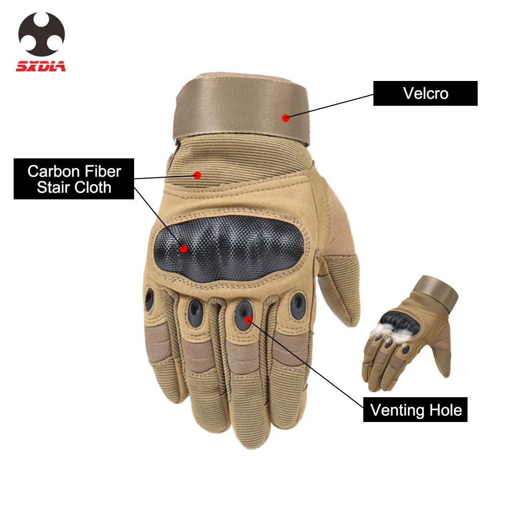 Guantes de moto de carreras de deportes al aire libre de dedo completo Motocross protector transpirable guante de bicicleta de calle