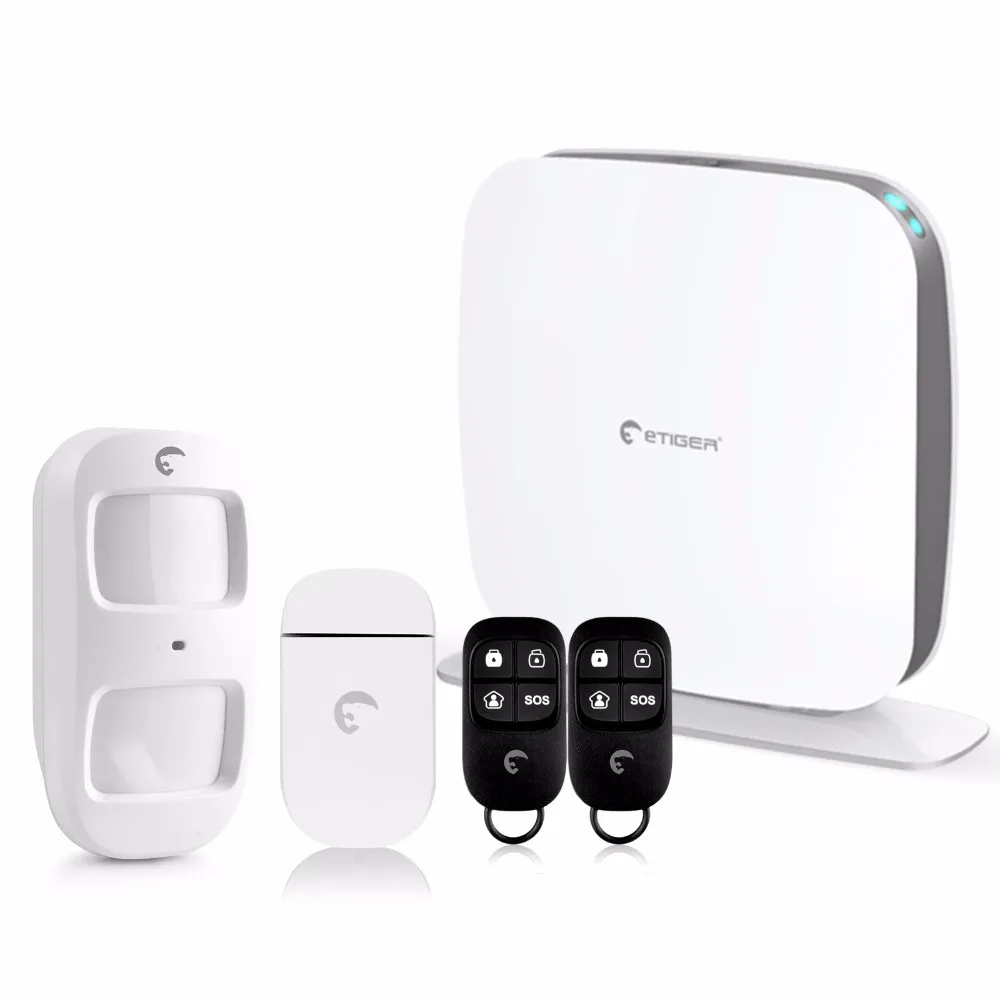 

ETIGER Home intrusion APP alarm system Etiger Secual Box V2 wifi alarm system with gsm back up