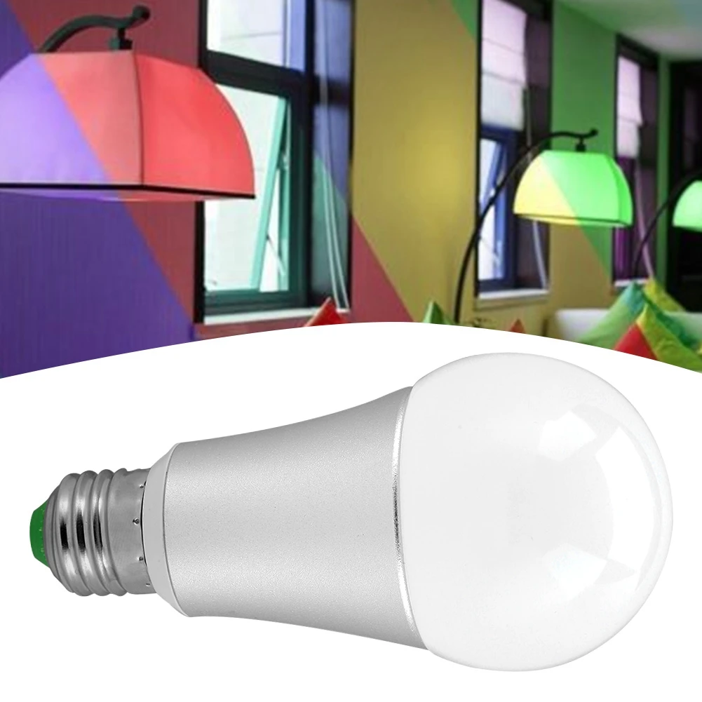 E27 10W RGBW LED Bulb Smart Light Bulb with Remote Control & Dual Memory Function