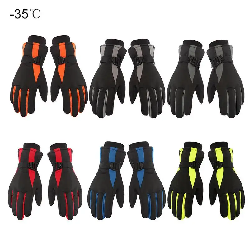 Уличные теплые дышащие зимние перчатки холодные теплые утолщенные непромокаемые лыжные перчатки уличные перчатки для верховой езды