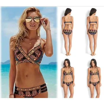 

Meihuida Swimsuit Bikini 2019 Women Sexy Bikini Set Padded Floral Bra Short Push-up Swimwear Swimsuit Suit Bathing Suit Women