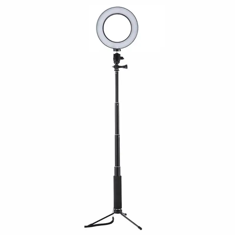 

Dimmable 64LED Studio Camera Ring Light 5500K Photo Phone Video Light Annular Lamp with Tripods Selfie Stick Ring Fill Light
