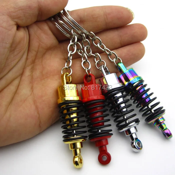 10 шт. JDM автозапчасти цинковый сплав амортизатор пружинный брелок|car keyring|car keyrings