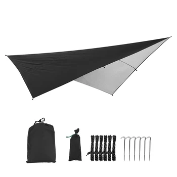 

Waterproof Rectangle Sunshade Sail Shelter Patio Shade Cloth UV/Rain Resistant Tent Hammock Tarp Picnic Mat for Outdoor Camping