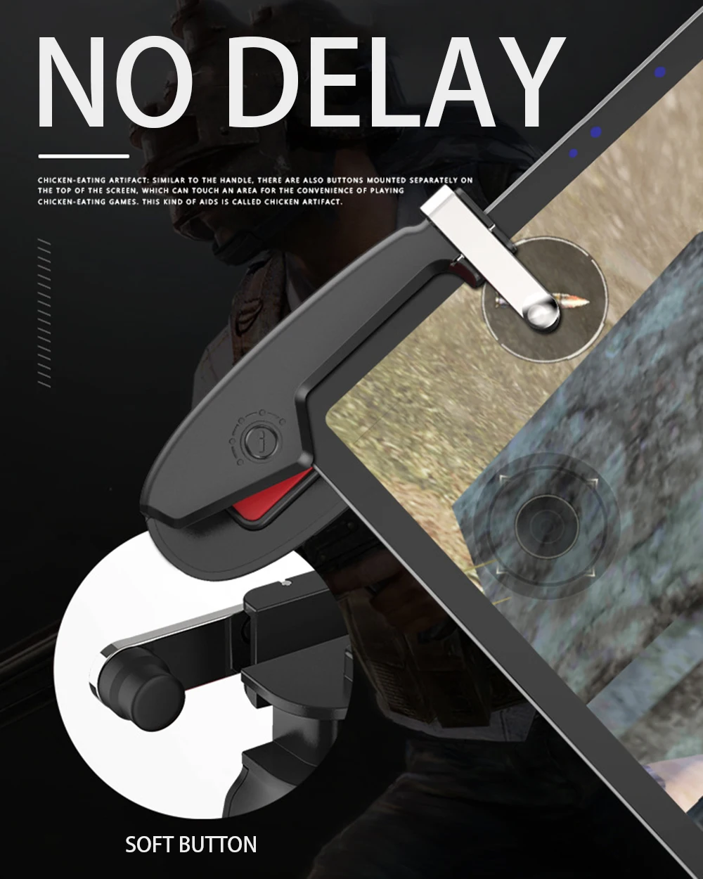 New AK-PAD for iPad Tablet Game Controller Gamepad for PUBG Trigger Button Fire Aim Button for pubg mobile