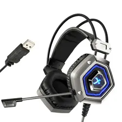 XIBERIA X13 компьютерная игровая гарнитура оголовье Стерео за ухо Игры наушники с микрофоном Микрофон для PC Gamer