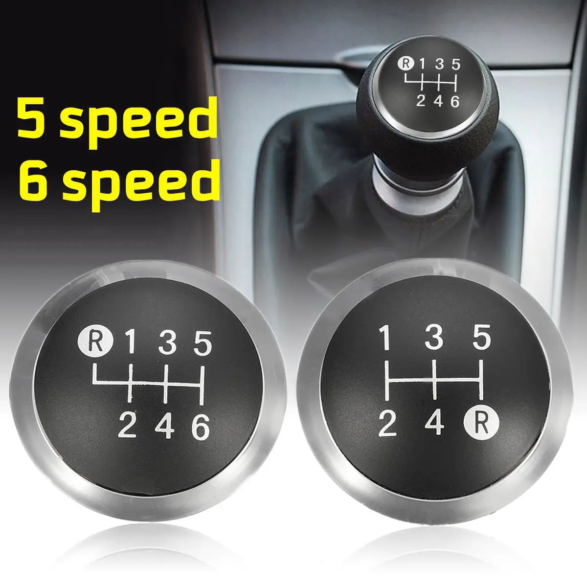 5 скоростей 6 скоростей черная ручка переключения передач хромированная крышка для Toyota Avensis 33624-09010