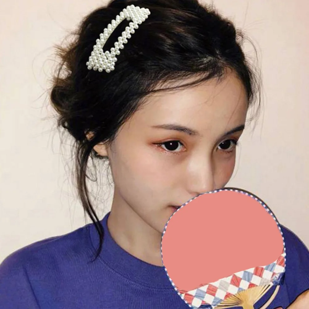 

3pcs Fashion Pearls Alloy BB Hairgrip Korean Style Hair Clips Barrettes For Women Hairpins Imitation Pearl Ins Hair Accessories