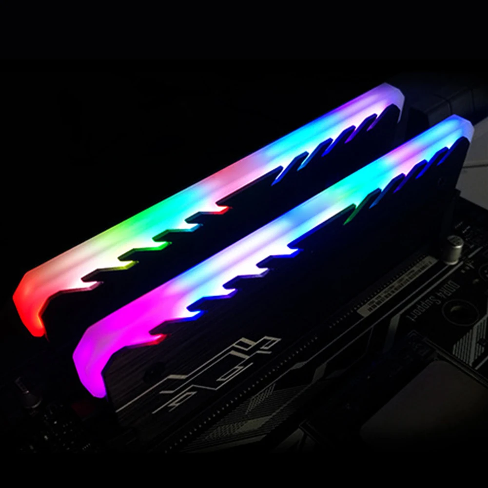 Красочный RGB светильник памяти ram кулер радиатор охлаждения жилет радиатор для DIY ПК настольный компьютер