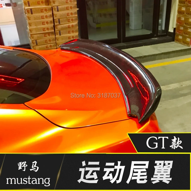Для Ford Mustang GT350 спойлер 2015-2019 высокого качества из углеродного волокна задний на